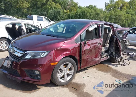 2020 Honda Odyssey Ex-L/Ex-L W/Navi Res from USA, damaged, VIN 5FNRL6H70LB025697